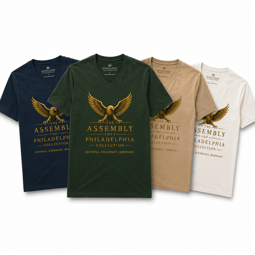 Assembly of Philadelphia TEE | M | | Remnant & Crown | Premium Scripture-Inspired Apparel