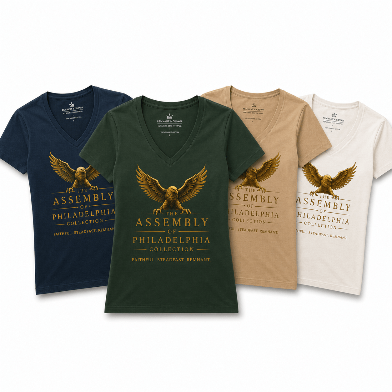 Assembly of Philadelphia women's TEE | S | | Remnant & Crown | Premium Scripture-Inspired Apparel