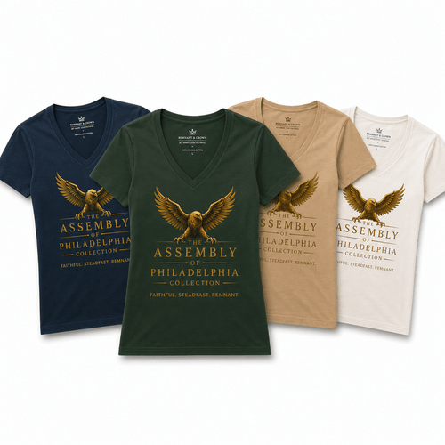Assembly of Philadelphia women's TEE | S | | Remnant & Crown | Premium Scripture-Inspired Apparel