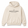 Built Different Hoodie (Cream) | M | | Remnant & Crown | Premium Scripture-Inspired Apparel