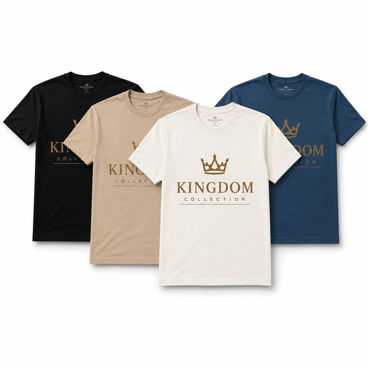 Kingdom Crown minimalist TEE | M | | Remnant & Crown | Premium Scripture-Inspired Apparel
