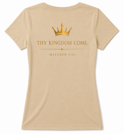 Kingdom Crown women's TEE - sand | XS | | Remnant & Crown | Premium Scripture-Inspired Apparel