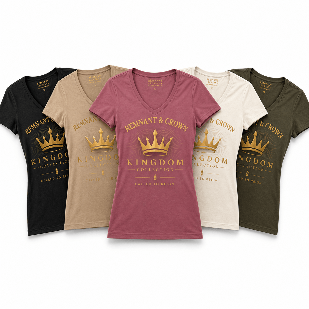 R&C Kingdom Crown women's TEE | S | | Remnant & Crown | Premium Scripture-Inspired Apparel