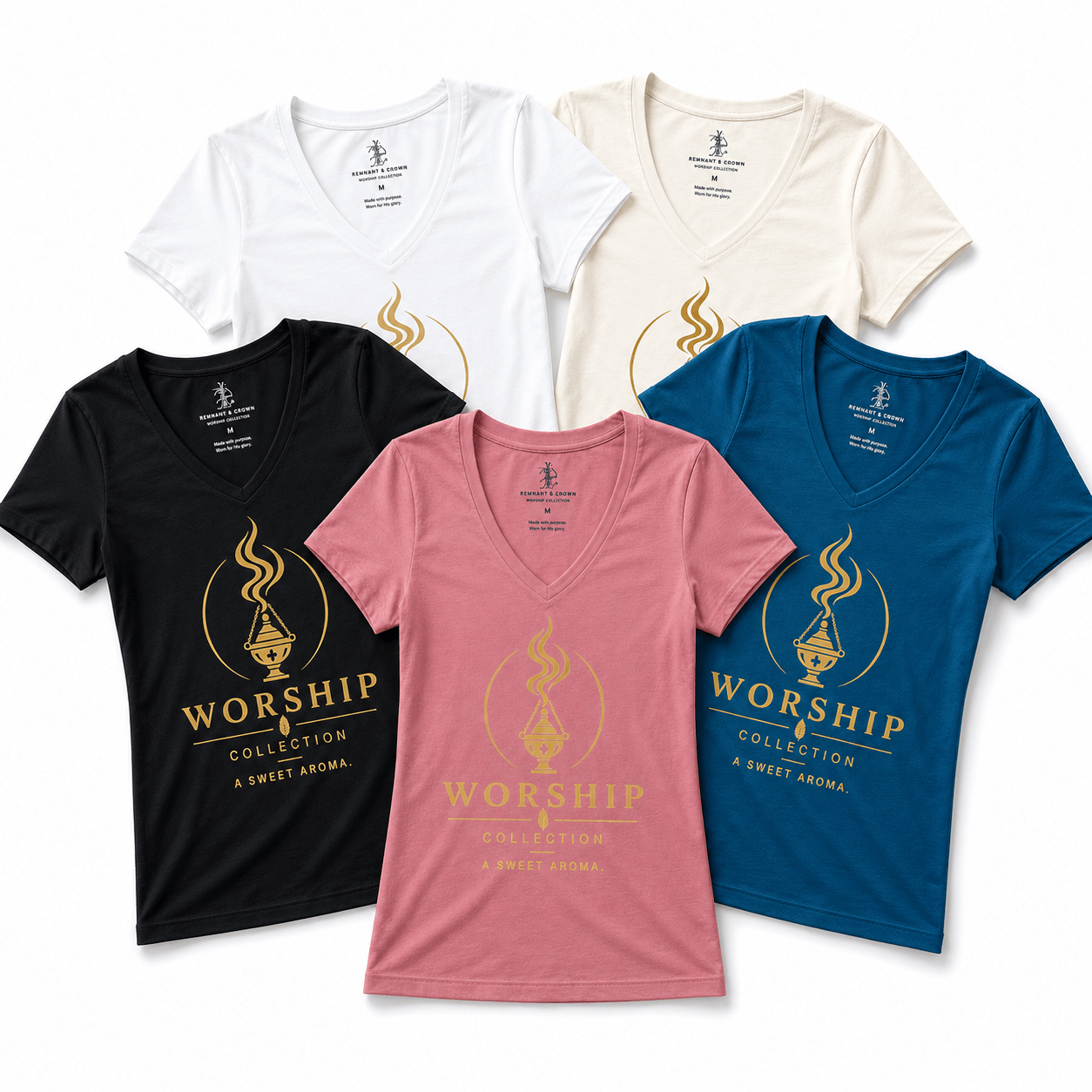 Worship TEE women | S | | Remnant & Crown | Premium Scripture-Inspired Apparel